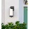 Westinghouse Fixture Wall Outdoor 60W Ga-Lightero, Matte Black Dstsd Alum White Fost Cyln Glass 6114400 - alternate 2